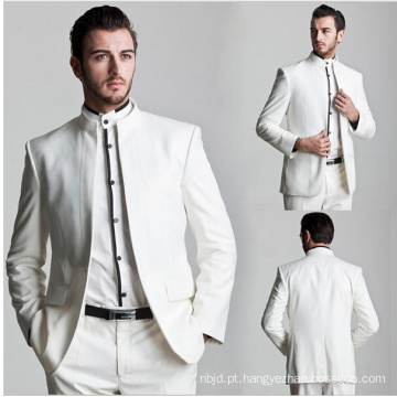 Vestido formal masculino feito sob medida masculina 2017 novo terno branco design branco